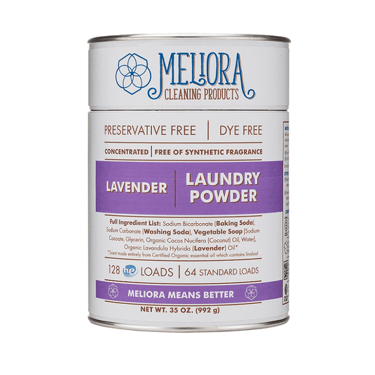 Natural Laundry Powder Can - 64 to 128 Loads - Meliora -Freehand Market