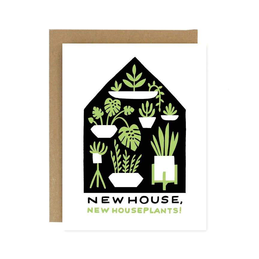 New Houseplants Housewarming Greeting Card