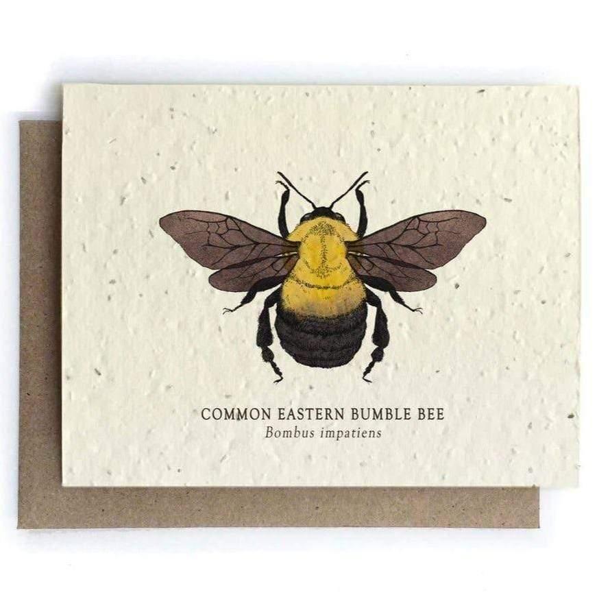 Plantable Seed Paper Greeting Card - Bumble Bee - The Bower Studio -Freehand Market