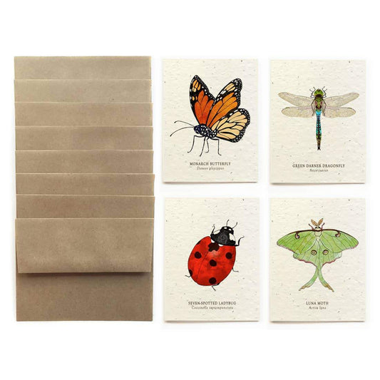 Plantable Seed Paper Greeting Card - Pack of 8 - The Bower Studio -Freehand Market