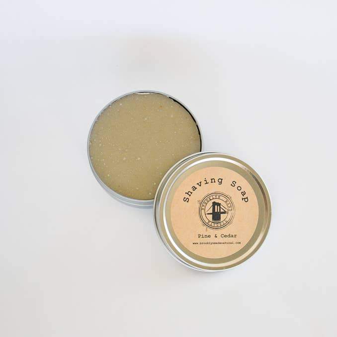 Shaving Soap with Travel Tin - Brooklyn Made Natural -Freehand Market
