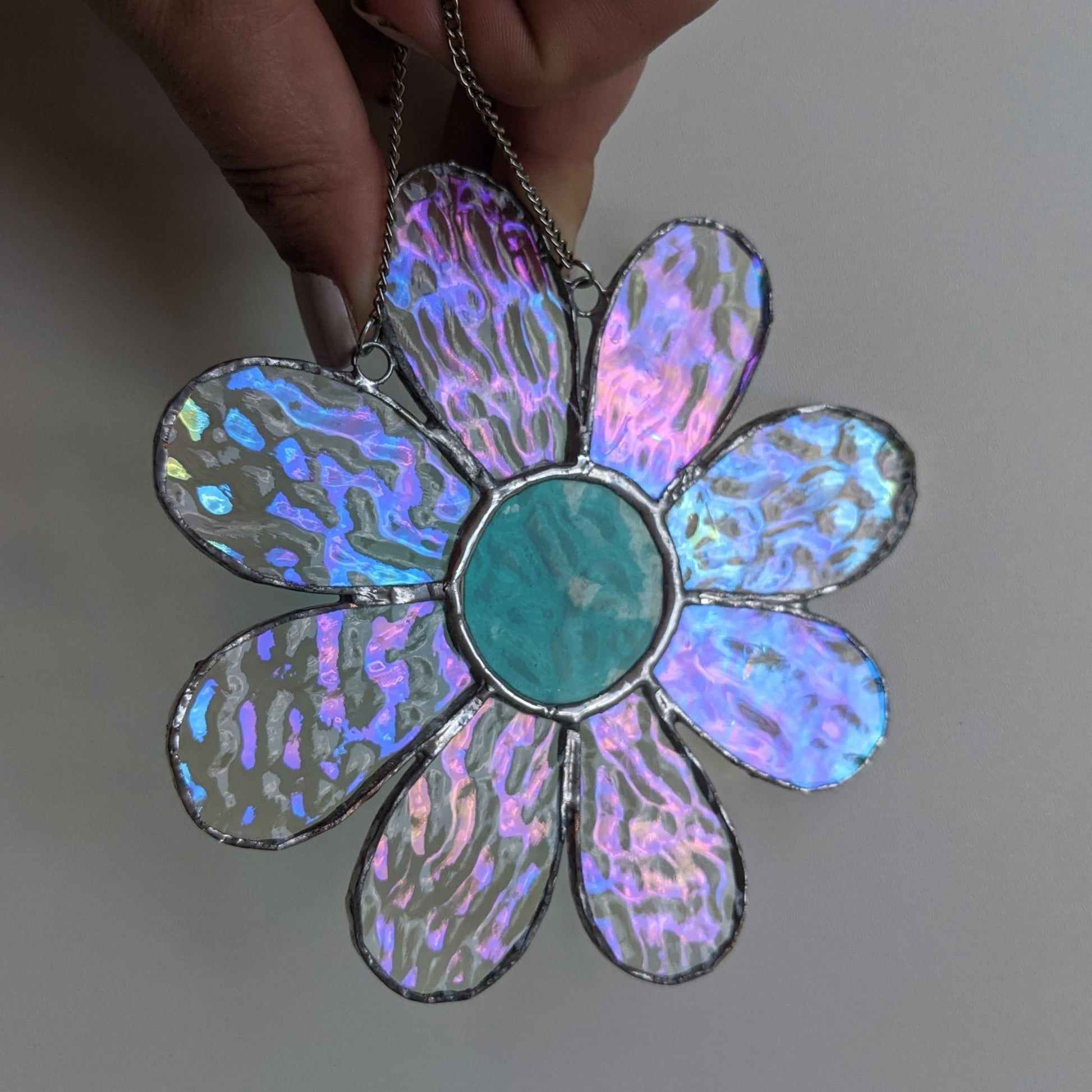 Stained Glass | Iridescent Daisy #1 - Freehand Market -Freehand Market