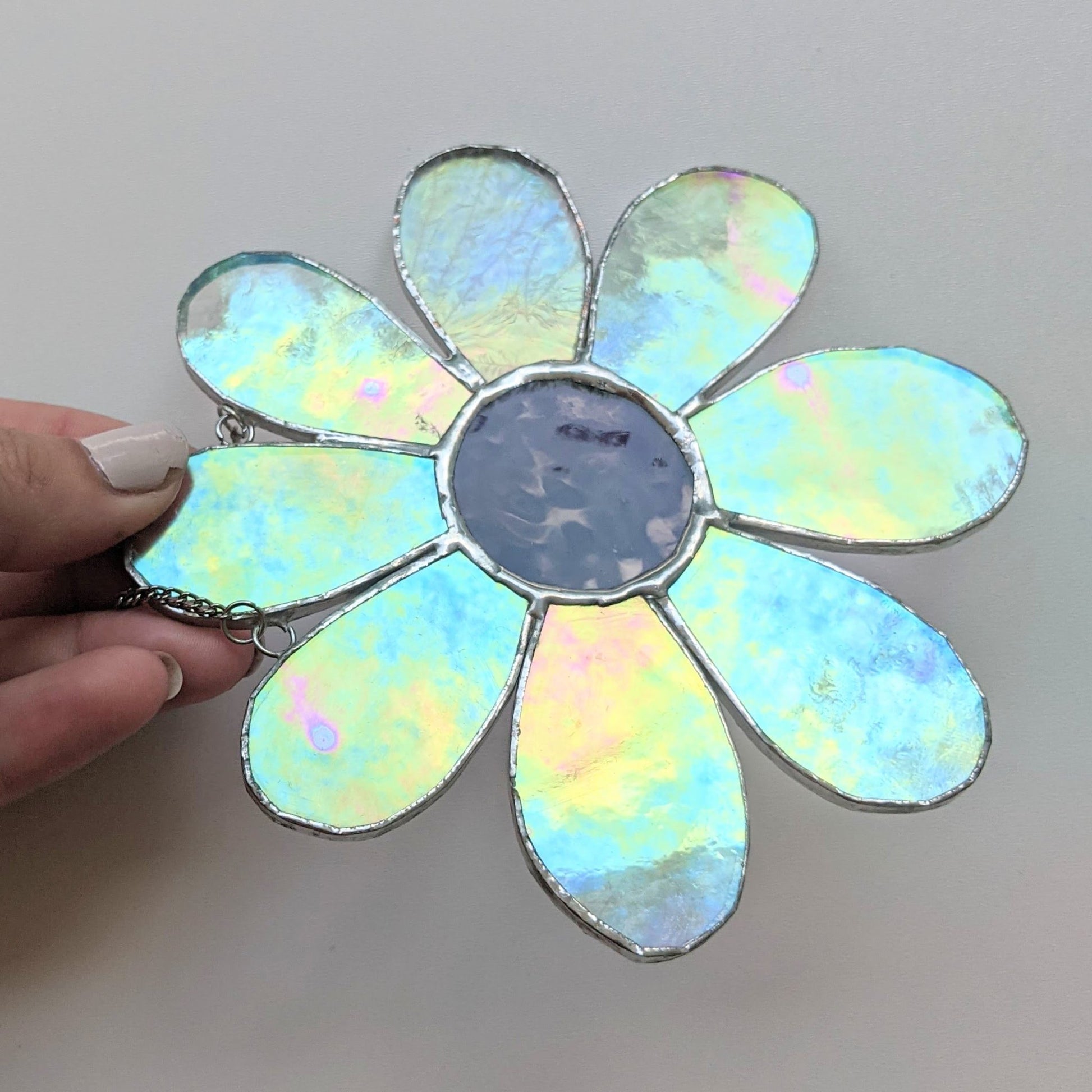 Stained Glass | Iridescent Daisy #3 - Freehand Market -Freehand Market