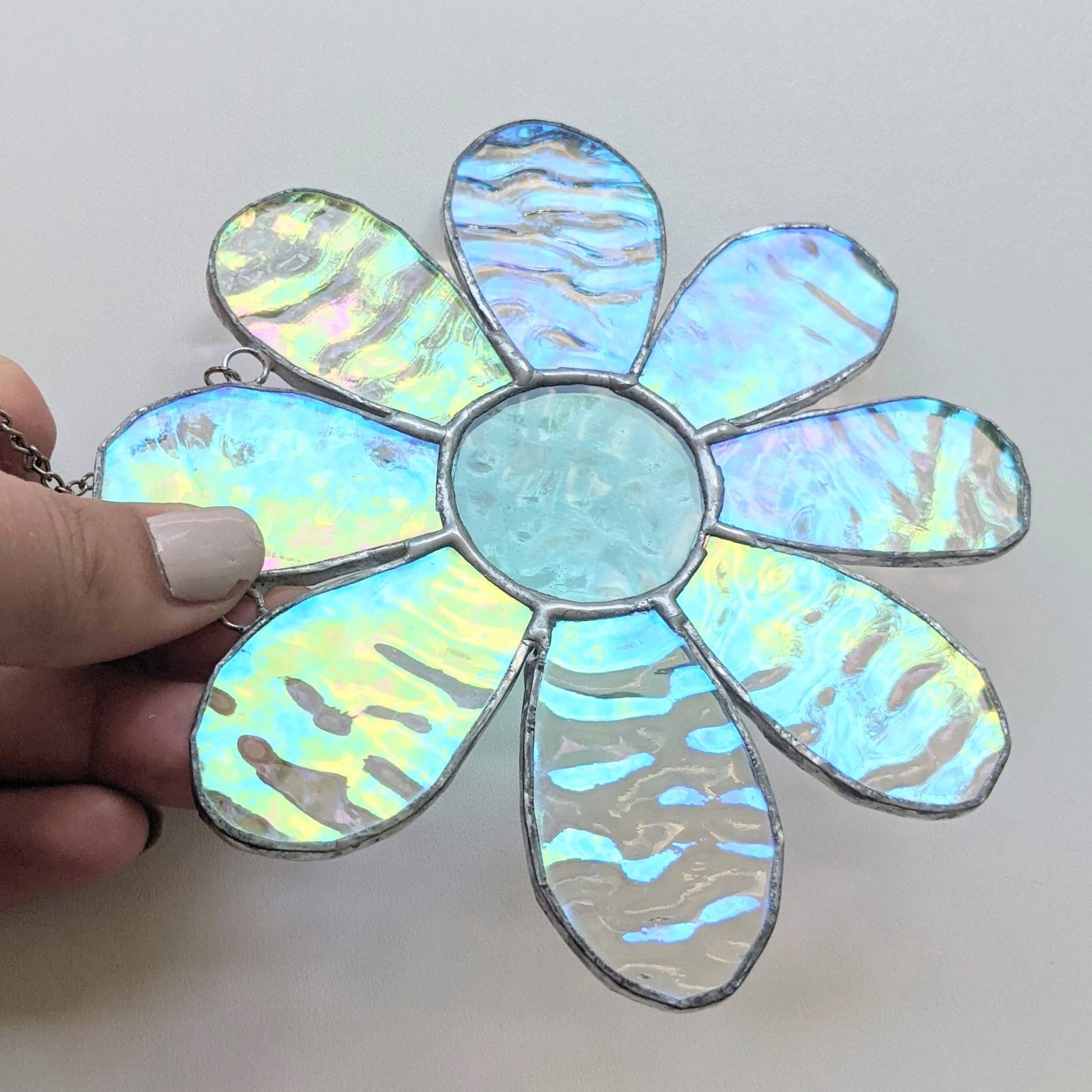 Stained Glass | Iridescent Daisy #5 - Freehand Market -Freehand Market