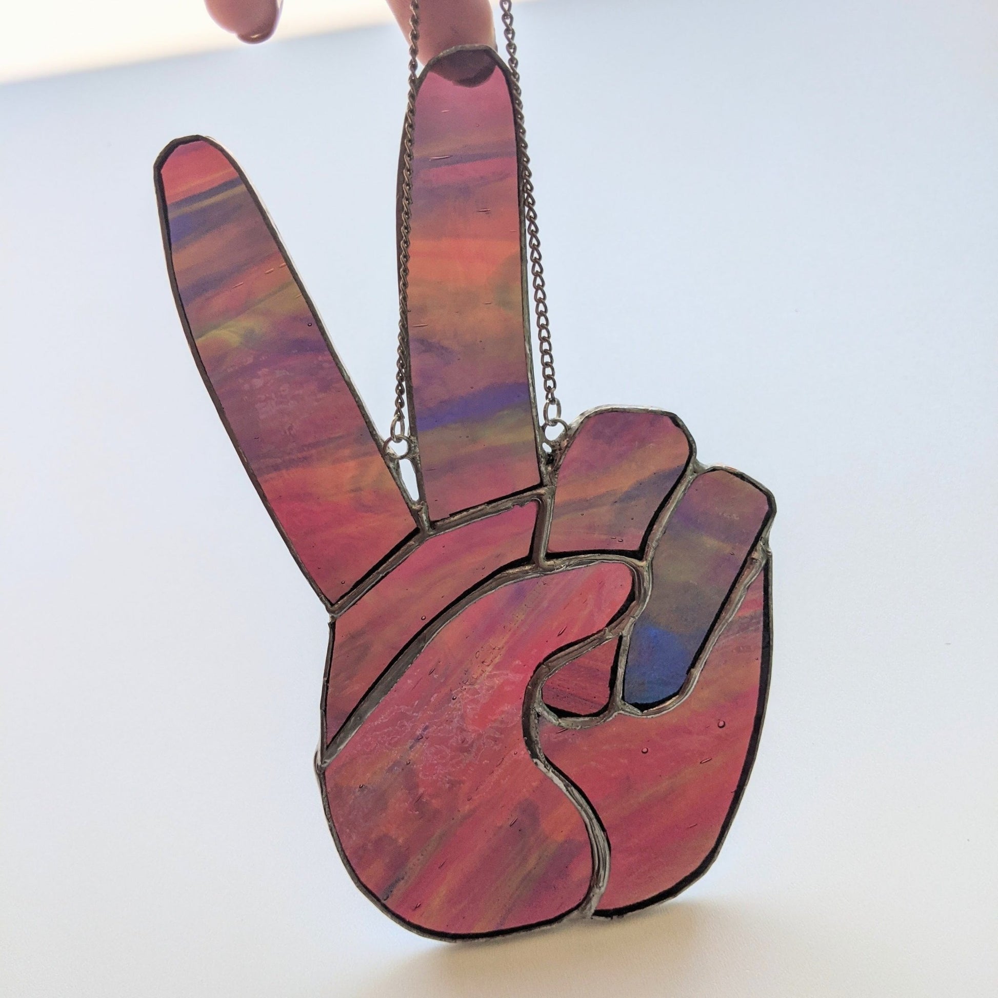 Stained Glass | Peace Hand #2 - Freehand Market -Freehand Market