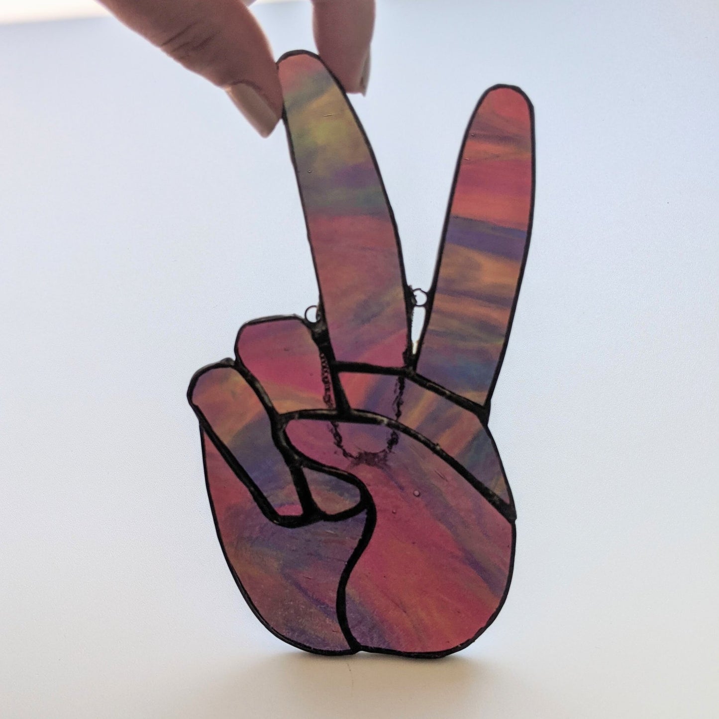 Stained Glass | Peace Hand #3 - Freehand Market -Freehand Market