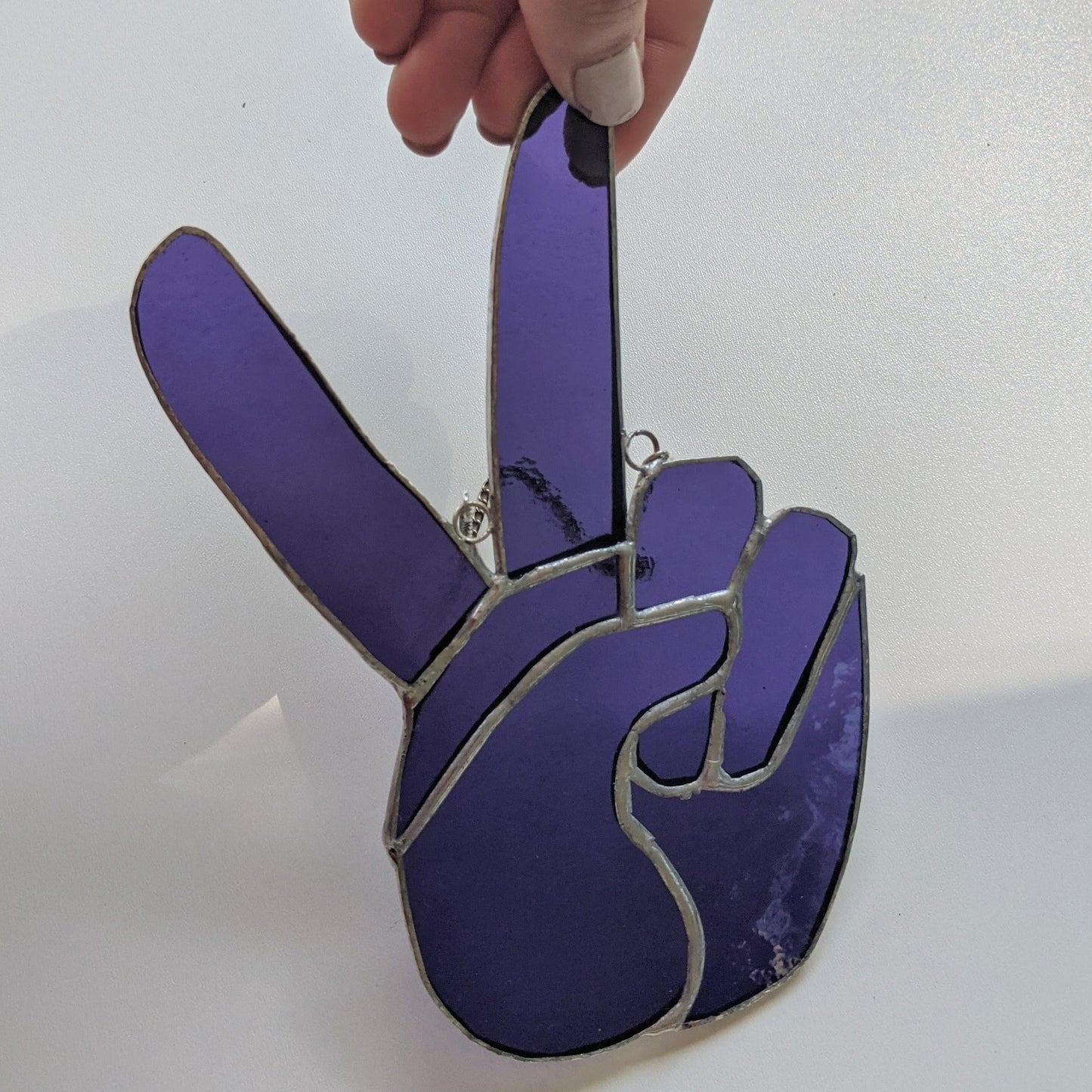 Stained Glass | Peace Hand #5 - Freehand Market -Freehand Market
