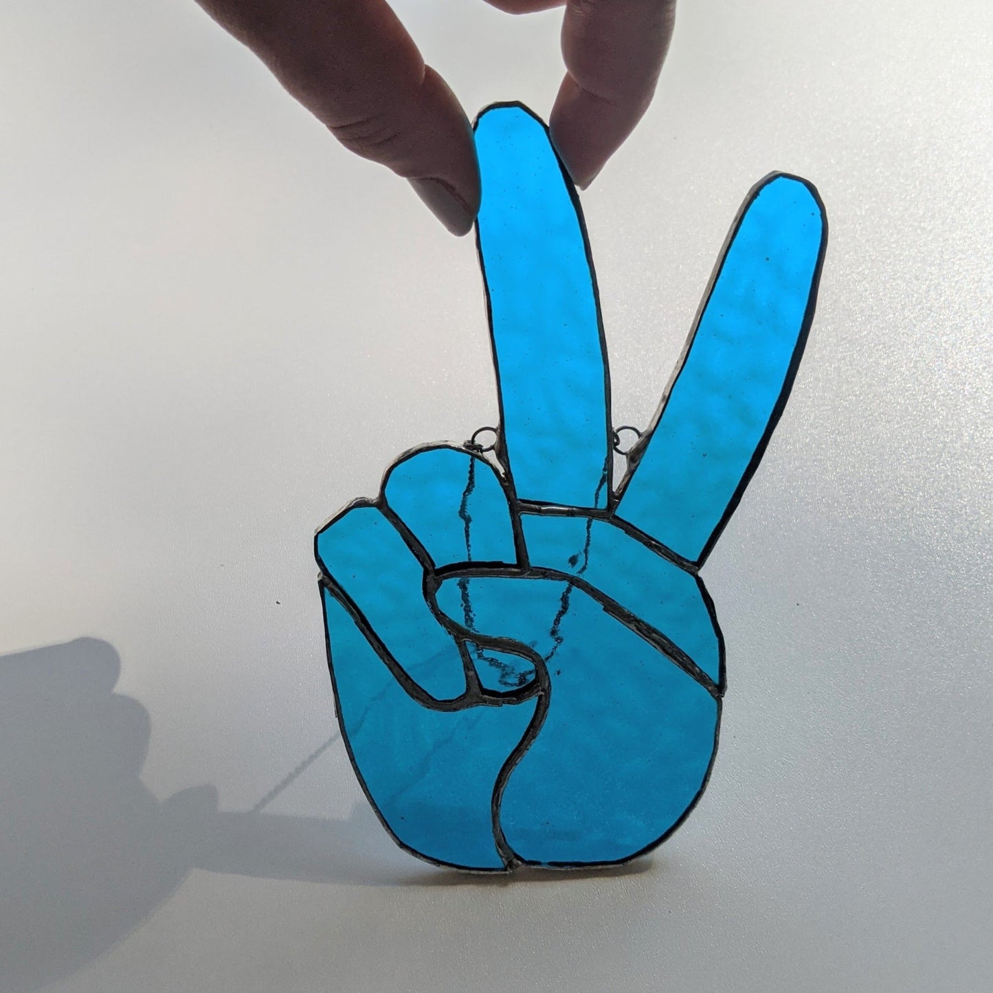 Stained Glass | Peace Hand #7 - Freehand Market -Freehand Market
