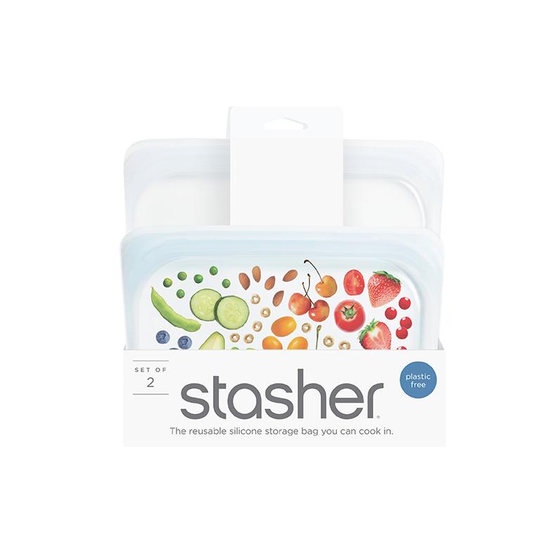 Stasher Reusable Silicone Bag 2 Pack - Stasher -Freehand Market