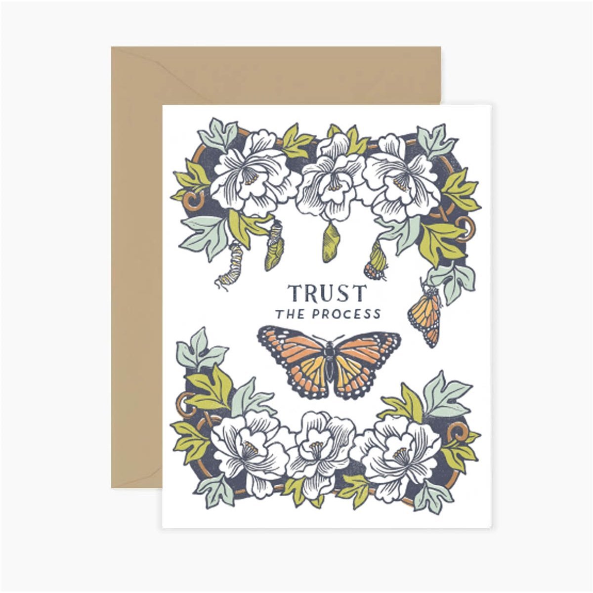 Trust The Process Monarch Card - Root and Branch Paper -Freehand Market
