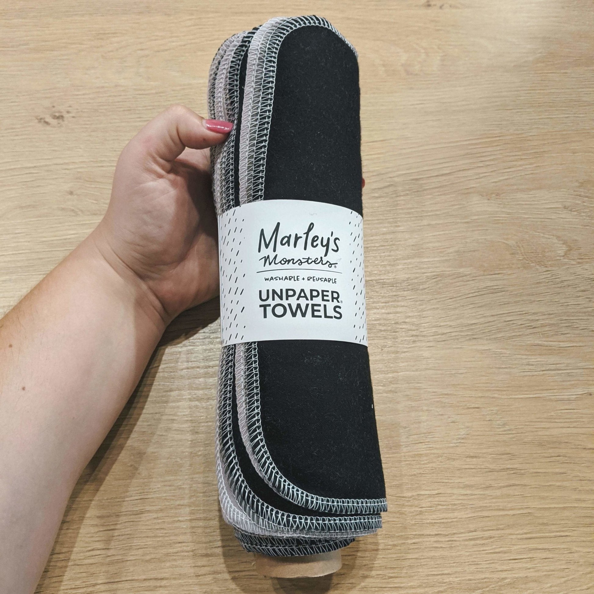 UNpaper Towels + Kraft Tube - Reusable Cloths - Marley's Monsters -Freehand Market