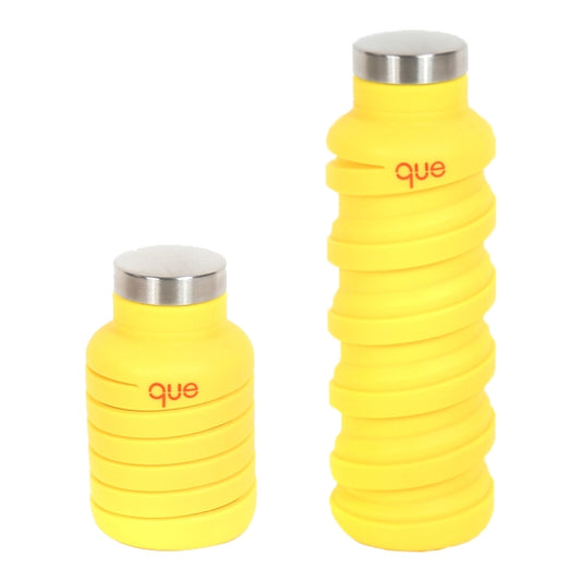 Yellow Collabsible Silicone Water Bottle
